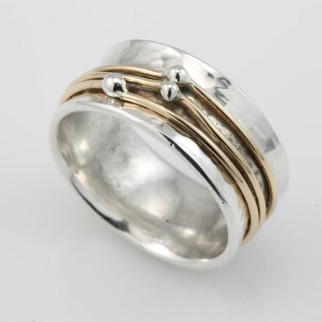 Shine - Vintage Gold and Silver Layer Ring