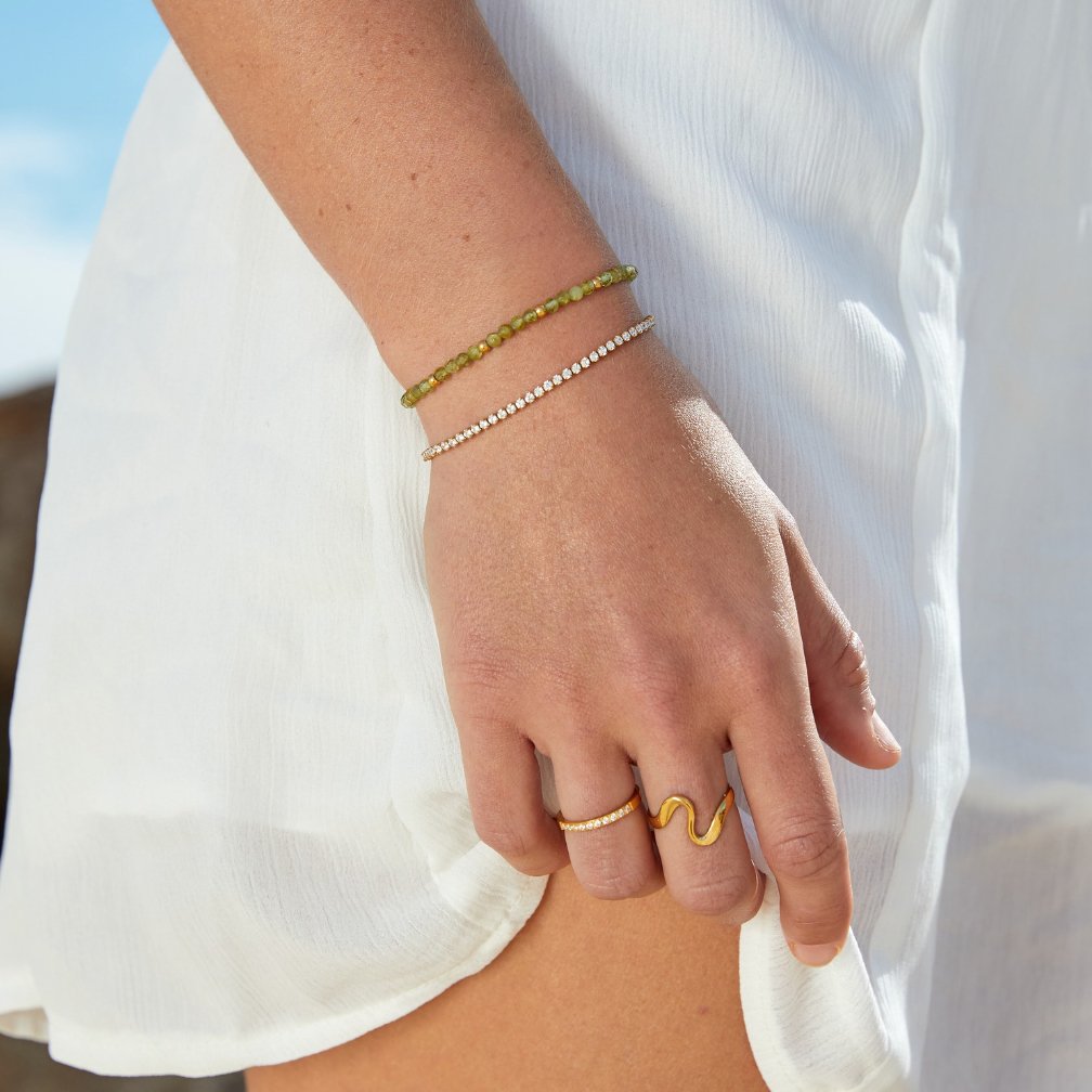 Cordelia Gold Tennis Arm Bracelet
