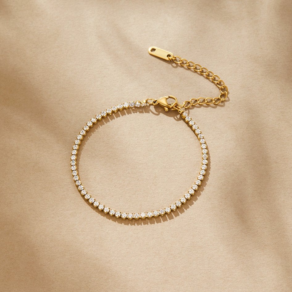 Cordelia Gold Tennis Arm Bracelet