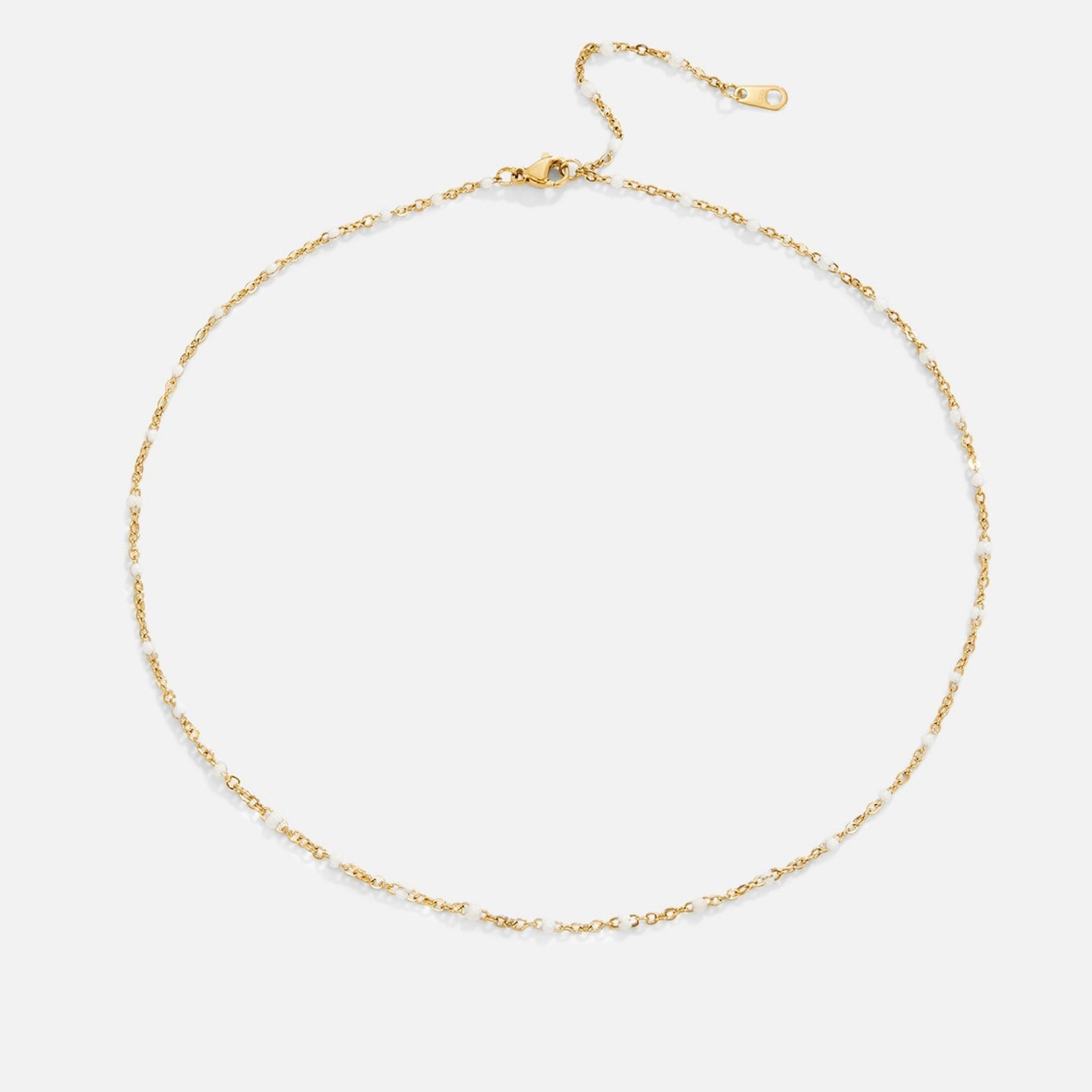 Bright White Pearl Necklace