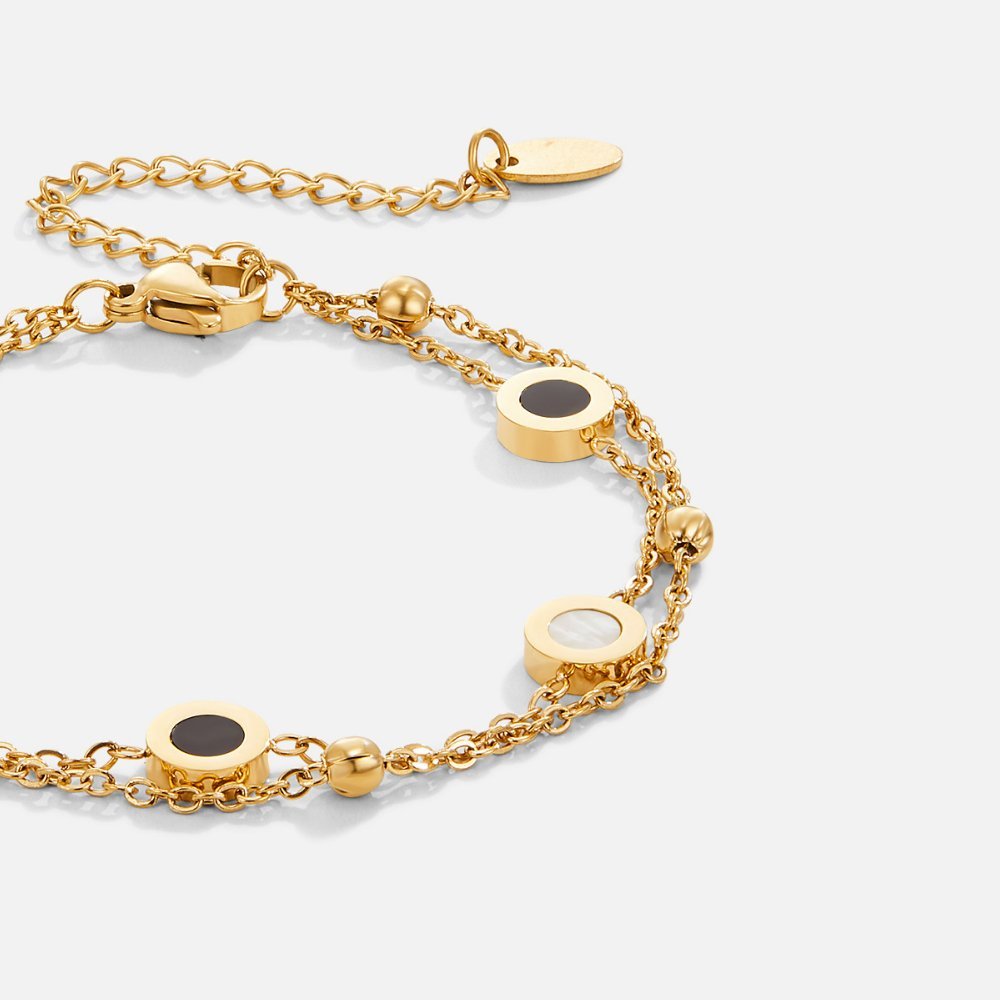 Onyx & Vit Stone Bracelet