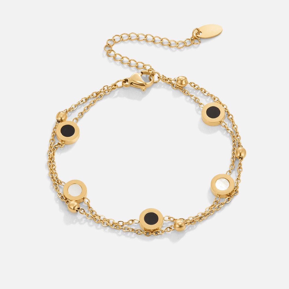 Onyx & Vit Stone Bracelet