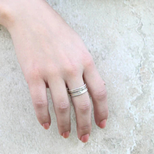 Shine - Vintage Gold and Silver Layer Ring