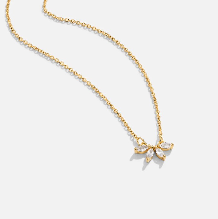 Omelia Kristallblad Necklace