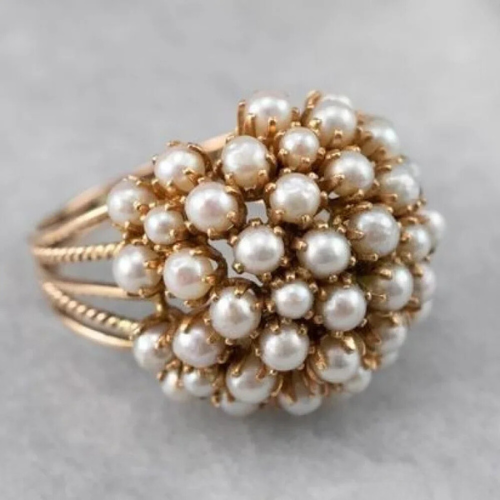 Bush - Embedded Pearl Ring
