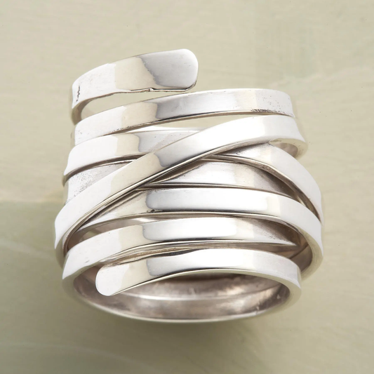 Bliss - Vintage Thick Lager Silver Ring