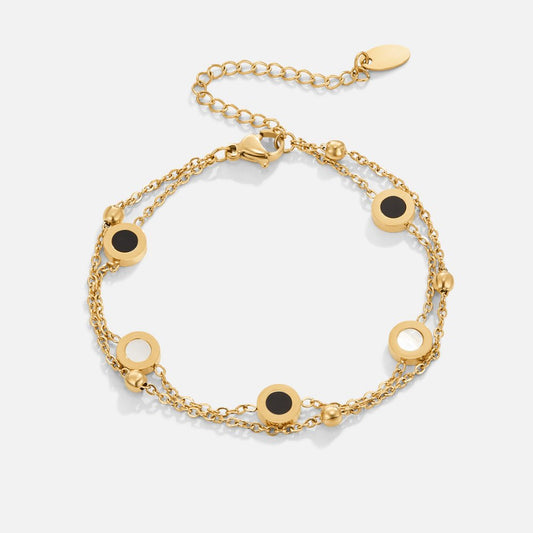 Onyx & Vit Stone Bracelet