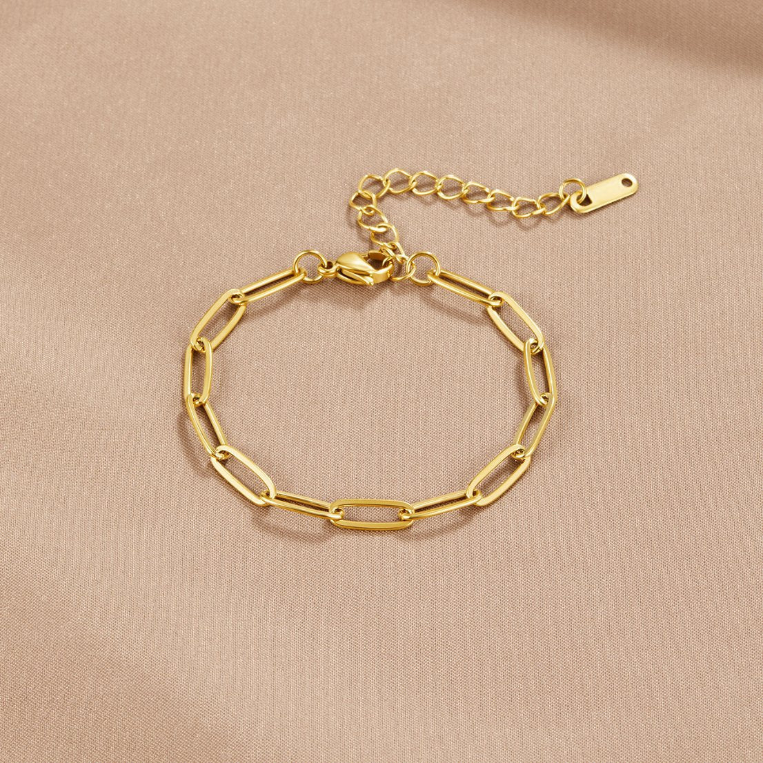 Clipped Gold Bracelet