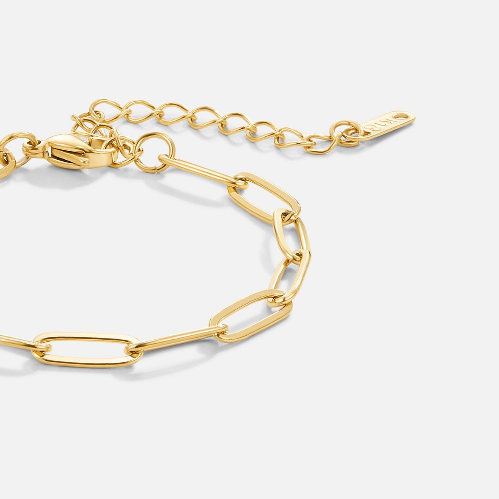 Clipped Gold Bracelet